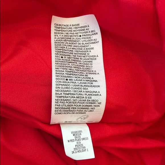 Janie and Jack Red Plaid Holiday Dress Size 4 Girls Tulle Lined Christmas Party - Picture 6 of 8